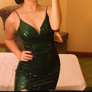 Long Dark Green Dress